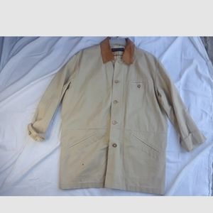 Cravate Homme Henry Jacobson Soie Beige Pêche – Fait Main, Large, Motif Carreaux